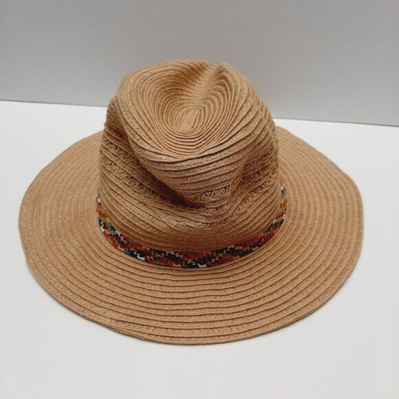 EDDIE BAUER Woven Summer Floppy Brim Hat Lightweight Cream Tan Sz S - Picture 6 of 9